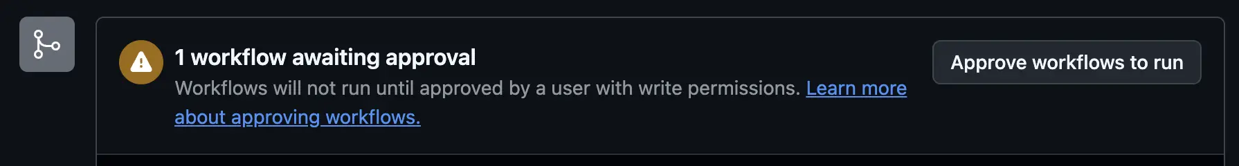 배포 Job이 승인 대기 중인 GitHub Actions